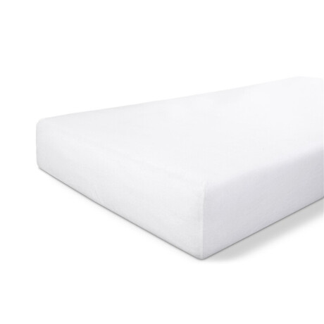 Molton Hoeslaken - Polyester Katoen - Wit - 180x200 cm - Byrklund Matrasbeschermer - Dekbed-Discounter.nl