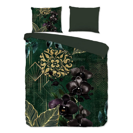 Dekbedovertrek Esmee - Tweepersoons (200x200 cm) - Meerkleurig Katoen - Dessin: Bloemen, Luxe - Good Morning - Dekbed-Discounter.nl