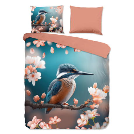 Dekbedovertrek Monti - Lits-Jumeaux (240x220 cm) - Meerkleurig Katoen - Dessin: Dieren, Natuur - Good Morning - Dekbed-Discounter.nl