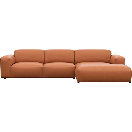 FLEXLUX Hoekbank Lucera Chaiselongue + 2,5-zistsbank modern & gezellig, koudschuim, stalen nosagvering