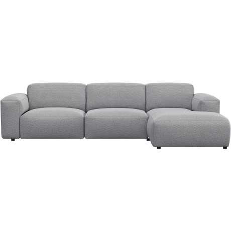 FLEXLUX Hoekbank Lucera Chaiselongue + 2,5-zistsbank modern & gezellig, koudschuim, stalen nosagvering