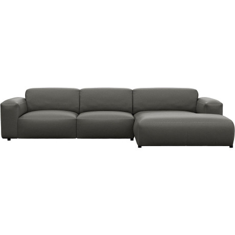 FLEXLUX Hoekbank Lucera Chaiselongue + 2,5-zistsbank modern & gezellig, koudschuim, stalen nosagvering