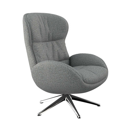 FLEXLUX Relaxfauteuil Haze, uitstekend comfort, Alu voet, organisch design, ergonomisch