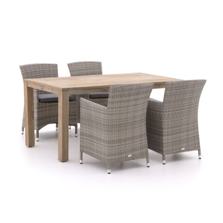 Forza Barga/ROUGH-S 160cm dining tuinset 5-delig - Laagste prijsgarantie!