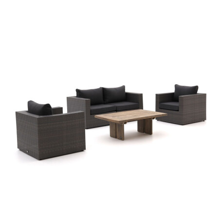 Forza Barolo/ROUGH-L 120cm stoel-bank loungeset 4-delig - Laagste prijsgarantie!