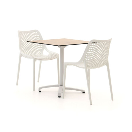 Forza Ripi/Canzo 70cm dining tuinset 3-delig stapelbaar inklapbaar - Laagste prijsgarantie!