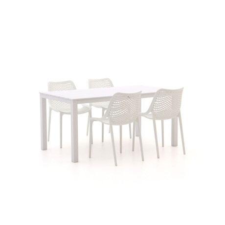 Forza Ripi/Menzano 160cm dining tuinset 5-delig stapelbaar - Laagste prijsgarantie!
