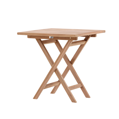 Frida inklapbare houten tuintafel naturel - 70 x 70 cm