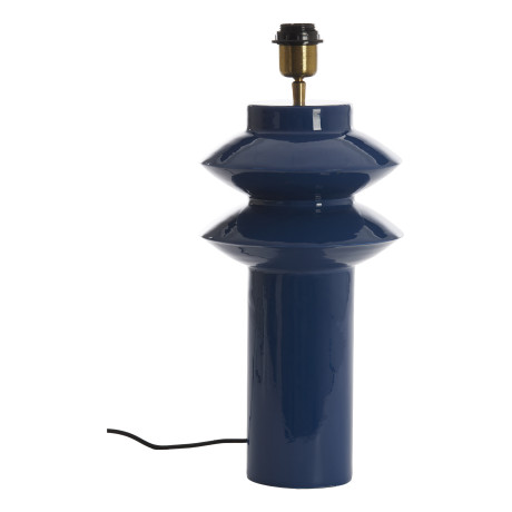 Light & Living Tafellamp 'Petch' 40cm, kleur Blauw (excl. kap)