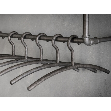 Garderobehanger set Factory 6 Stuks in oud zilver
