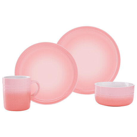 ERNESTO Combiservies, 24-delig, porselein (Lichtroze)