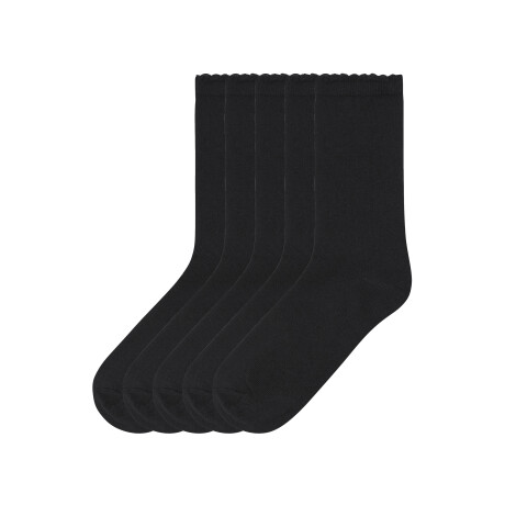 esmara 5 paar kinder sokken (Ruches/zwart, 35-38)
