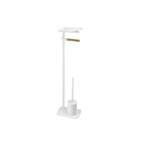 Ridder Toiletrolhouder met toiletborstel Albany (Wit mat)