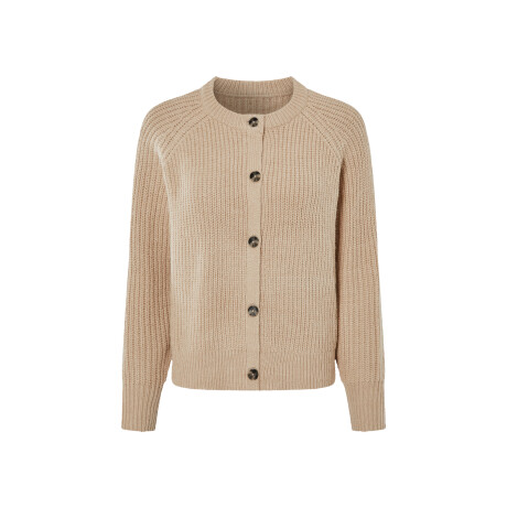 esmara Gebreid dames vest (Beige, L (44/46))