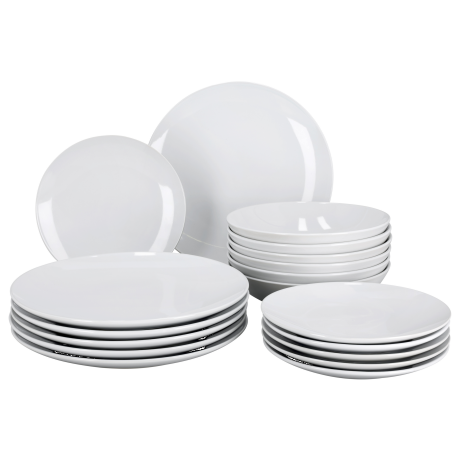 SILVERCREST Serviesset 18-delig (Wit)