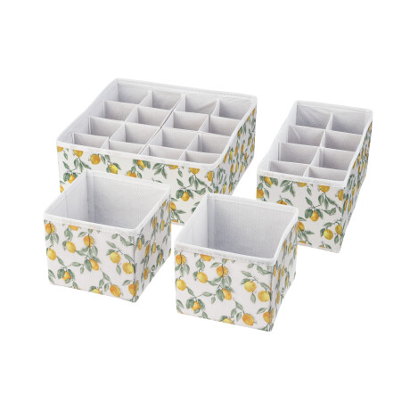 LIVARNO home Lade organizers (Wit/geel)