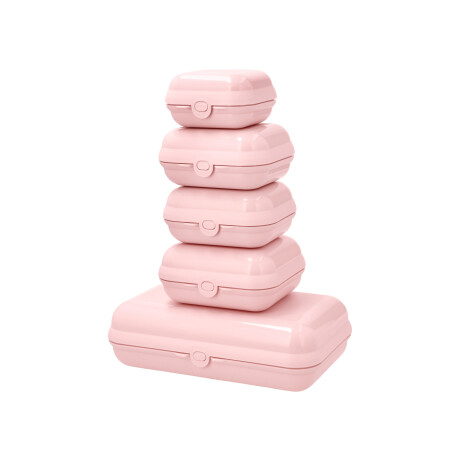 SILVERCREST Broodtrommelset, 5-delig (Roze)