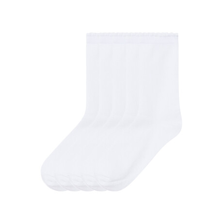 esmara 5 paar kinder sokken (Ruches/wit, 35-38)