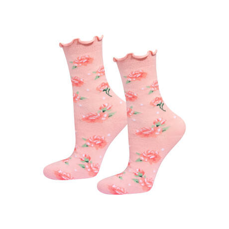 Soxo Dames sokken in cadeauverpakking (Lichtroze, 36-40)