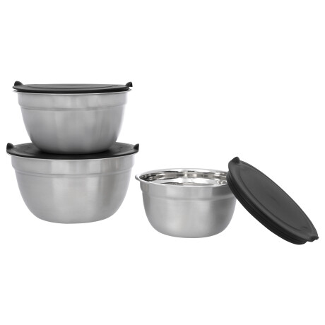 SILVERCREST Set van 3 RVS schalen