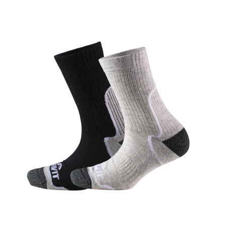 CRIVIT 2 Paar dames sportsokken (Zwart/grijs, 39/40)