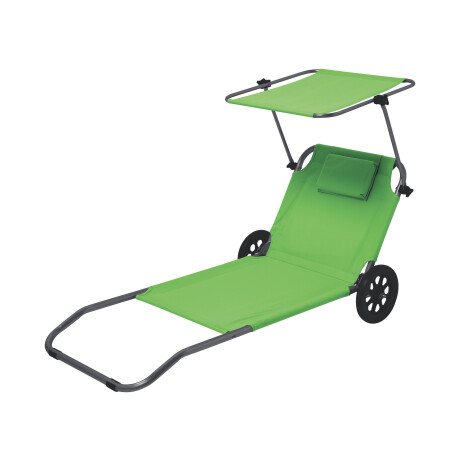 CRIVIT Ligbed met zonnedak (Groen)