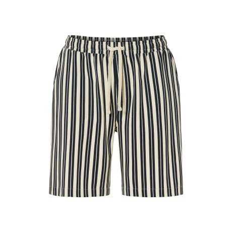 LIVERGY Korte heren broek (Blauw/print, L)