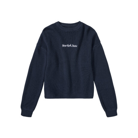 pepperts! Meisjes gebreide pullover (146/152, Marineblauw)