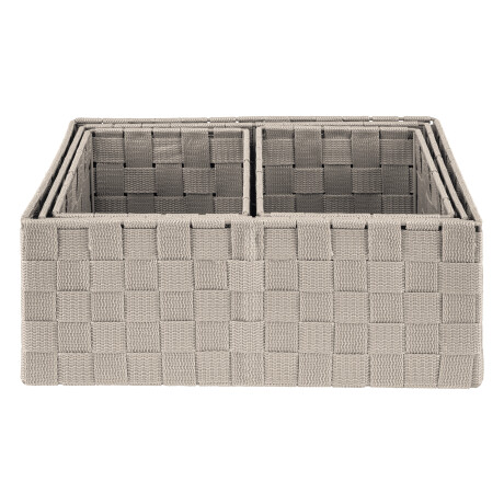 LIVARNO home Opbergmanden of organizer (Mandenset 4 stuks, Beige)