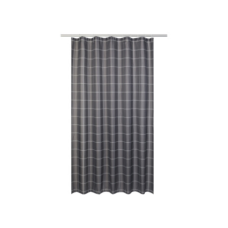 LIVARNO home Douchegordijn 180 x 200 cm (grijs geruit)