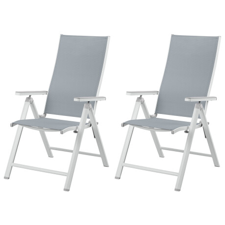 LIVARNO home Set van 2 verstelbare tuinstoelen Houston