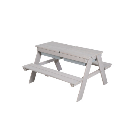 roba Kinder picknicktafel (met speelbakken, Grijs)