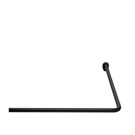 Ridder Stang voor douchegordijn 90 x 90 cm (Zwart)