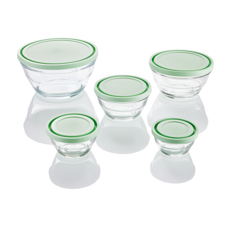 LIVARNO home Glazen schalenset (Mint)