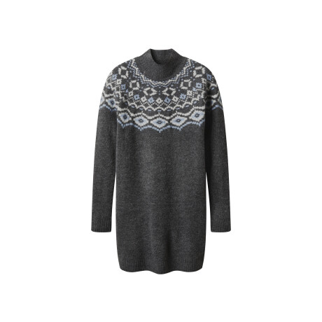 esmara Gebreide dames jurk (Grijs, XS (32/34))