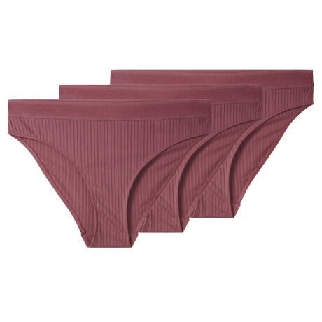 esmara Set van 3 dames onderbroeken (Donkerroze, M (40/42))