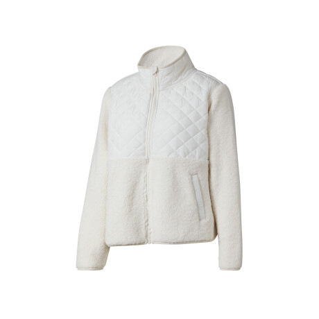 CRIVIT Dames fleecejas Glamour (M (40/42), Wit)