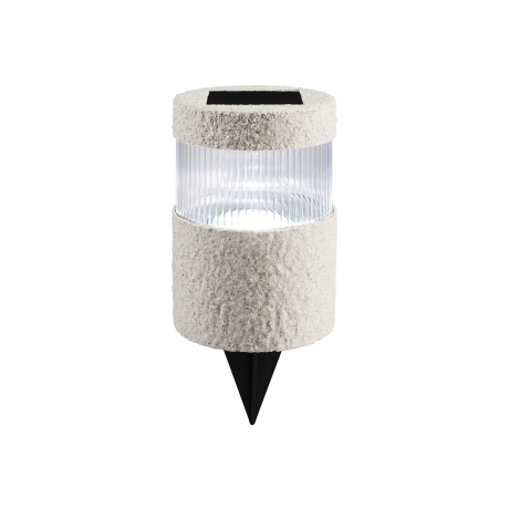LIVARNO home Solar tuinlamp (Cilindrisch, Lichtgrijs)