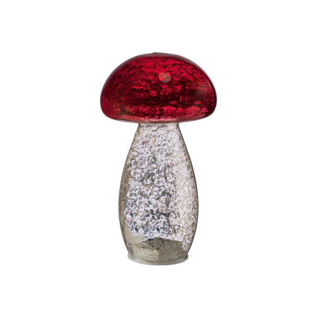 LIVARNO home Paddenstoel lamp (rood/zilver)