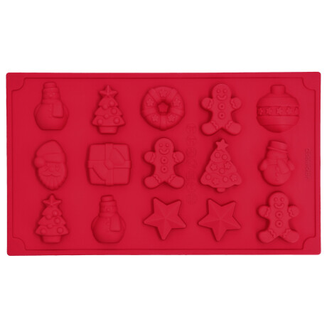 SILVERCREST Siliconen bakvorm of pralinevorm (Pralinevorm Kerst)