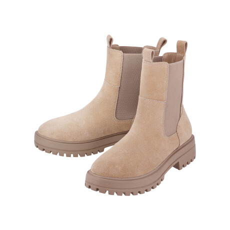 esmara Leren dames laarzen (Taupe, 37)