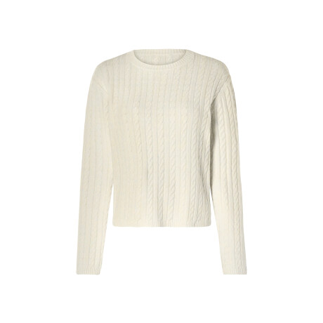 esmara Vrouwen kabeltrui (S (36/38), Crème)