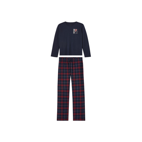pepperts! Kinder fleece pyjamabroek (134/140, Marineblauw)