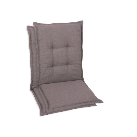GO-DE Textil Tuinkussen (Stoelkussens voor stoelen met een normale rugleuning, Taupe)