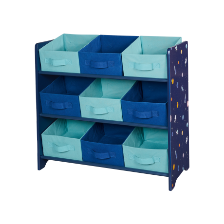 LIVARNO home Kast met textielboxen (Blauw)