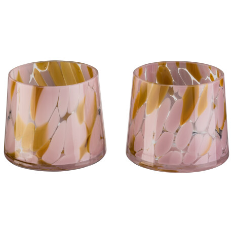 LIVARNO home 2 Waxinelichthouders (conisch/geel)