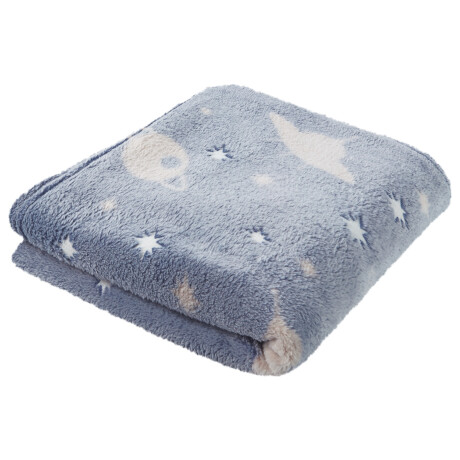 LIVARNO home Plaid 170 x 130 cm (Blauw)