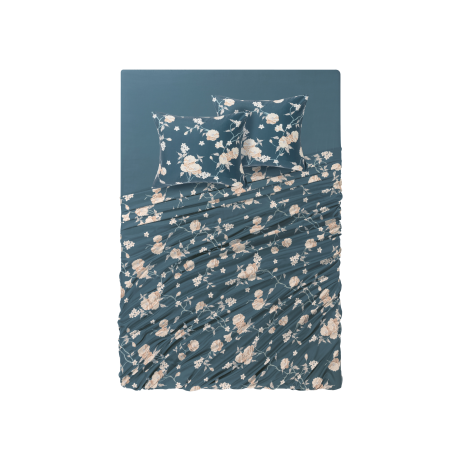 LIVARNO home Dekbedovertrekset 240 x 220 cm (Marineblauw)