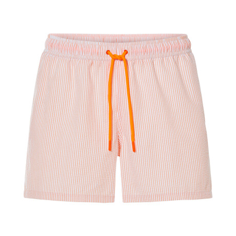 LIVERGY Heren zwemshort (S, Oranje/wit)
