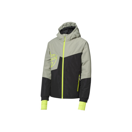 CRIVIT Kinder ski-jas (Zwart/groen, 134/140)